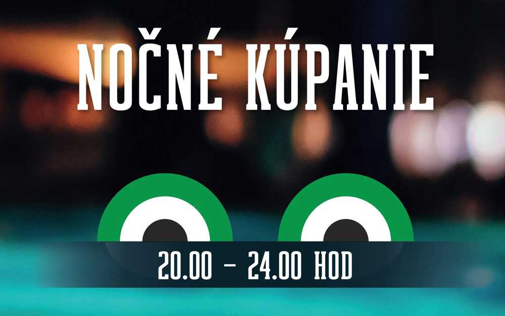 Nočné kúpanie na Zelenej žabe