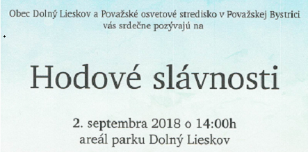 Hodové slávnosti v Dolnom Lieskove