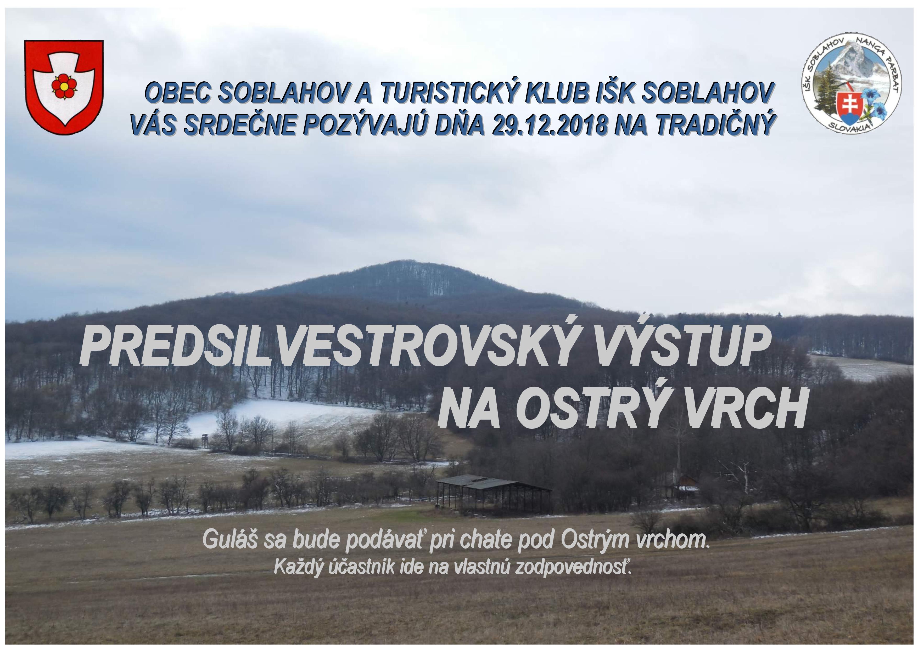 Predsilvestrovský výstup na Ostrý vrch