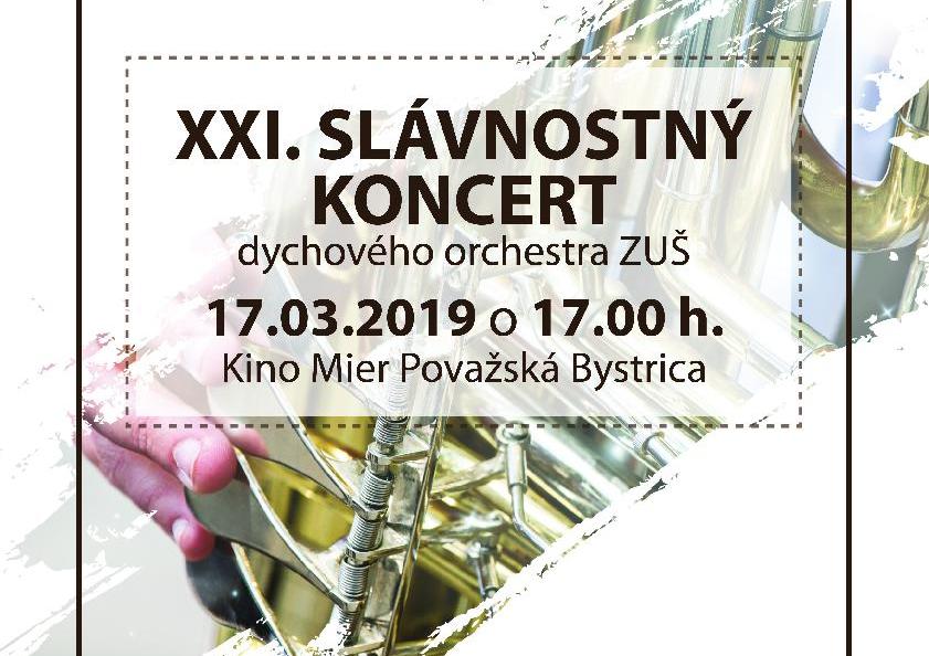 XXI. Slávnostný koncert dychového orchestra ZUŠ