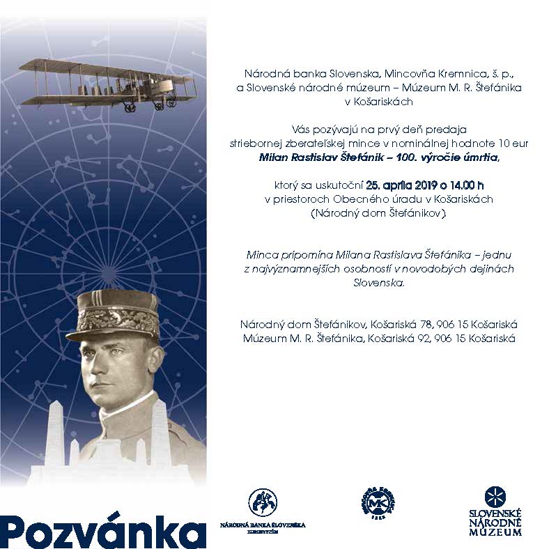Milan Rastislav Štefánik - 100. výročie úmrtia