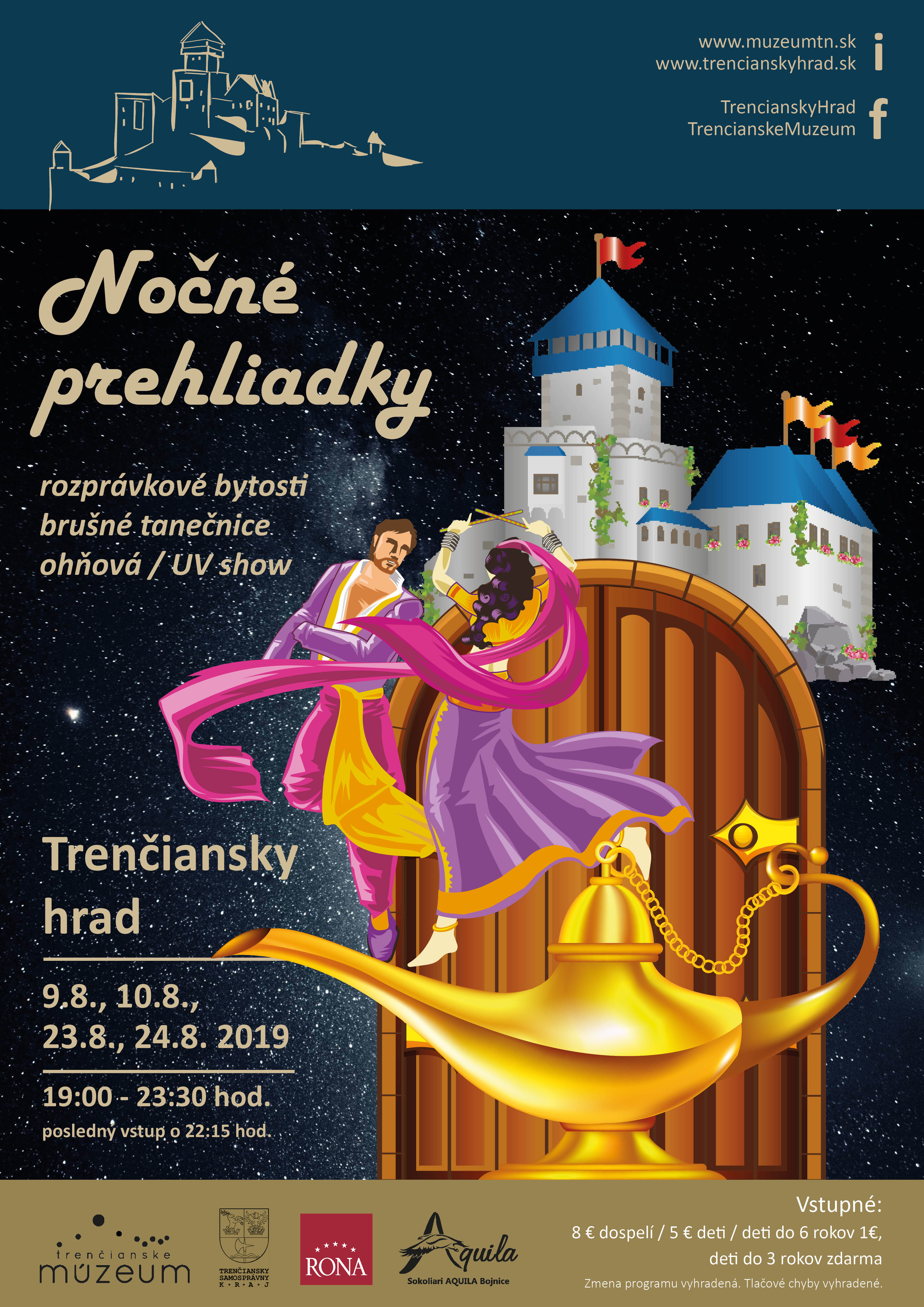 Nočné prehliadky Trenčiansky hrad