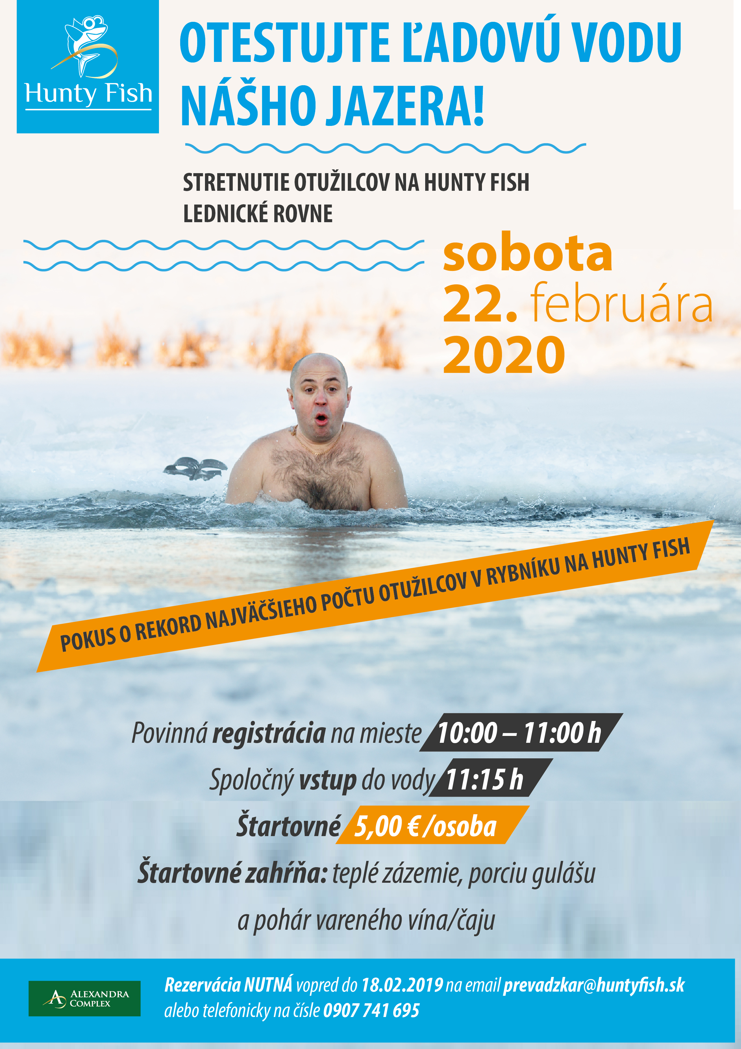 Stretnutie otužilcov na jazere v Lednických Rovniach - pokus o slovenský rekord