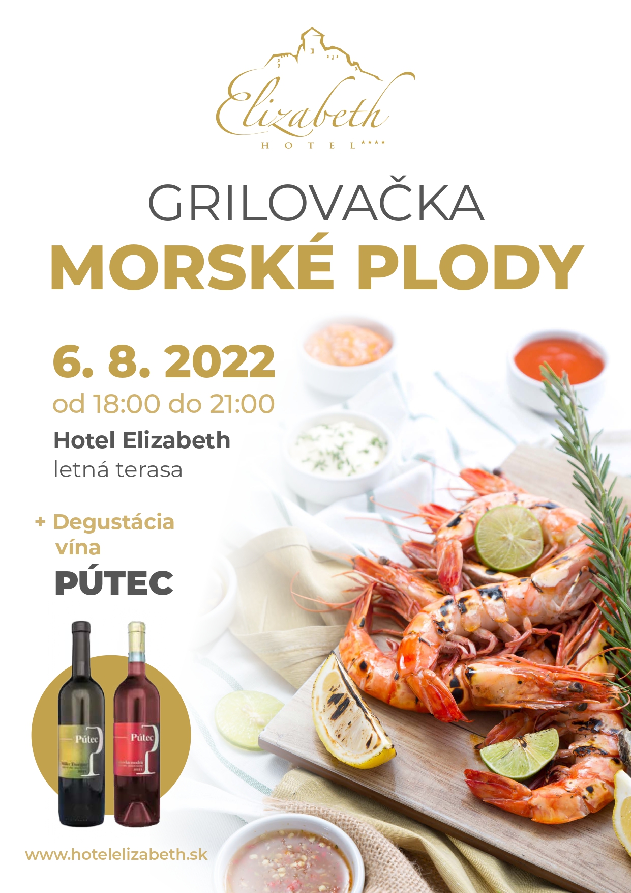 Grilovačka morských špecialít pod hradom