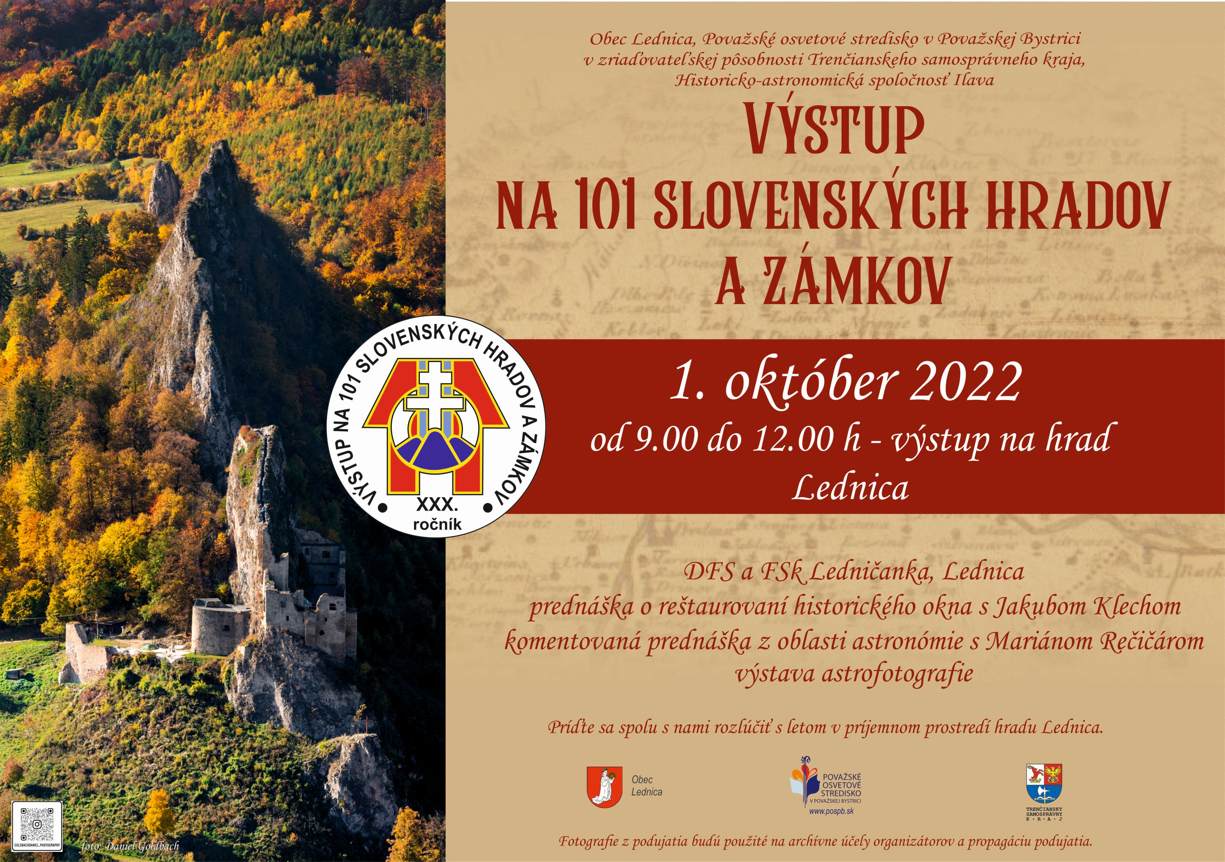 Výstup na 101 slovenských hradov a zámkov: Hrad Lednica a Košeca