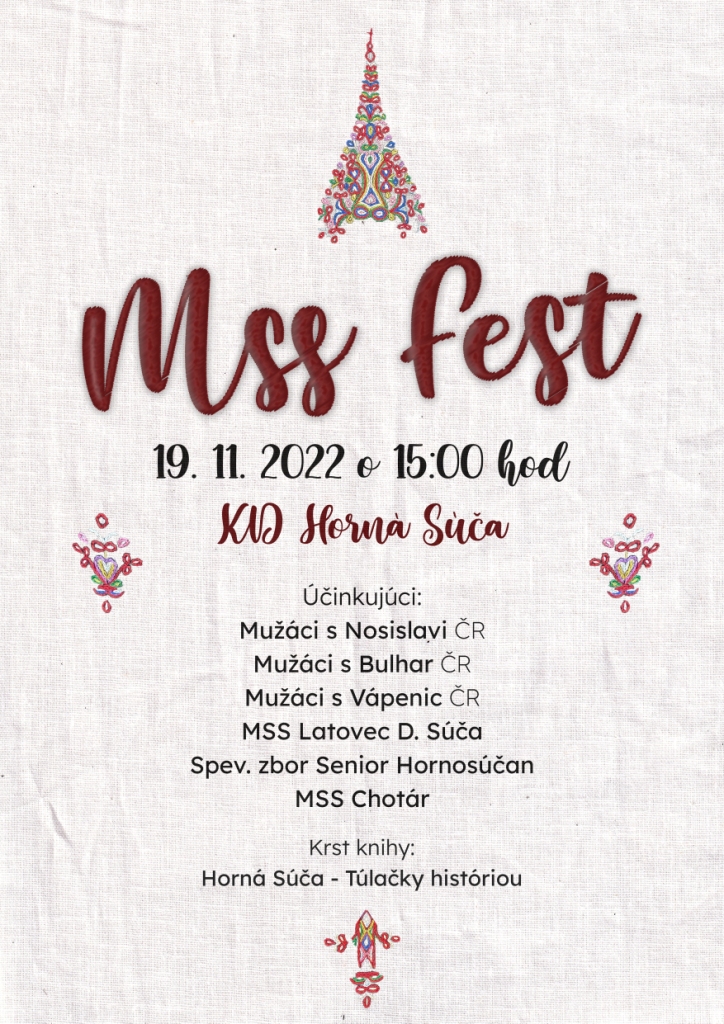 Festival mužských speváckych zborov MSS Fest 2022