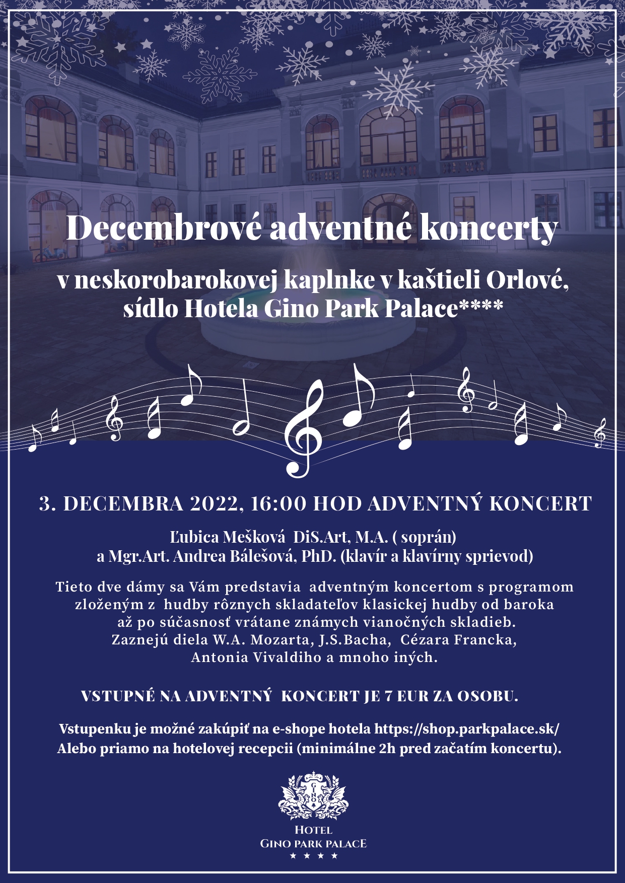 Adventný koncert v Kaštieli Orlové