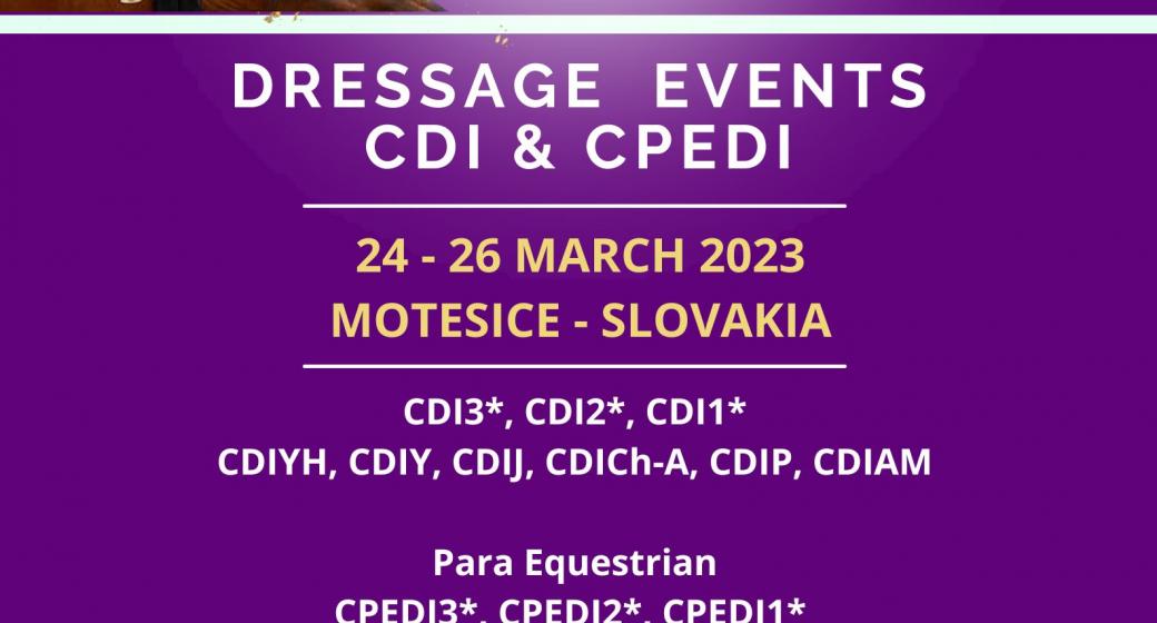 International dressage event in Motešice