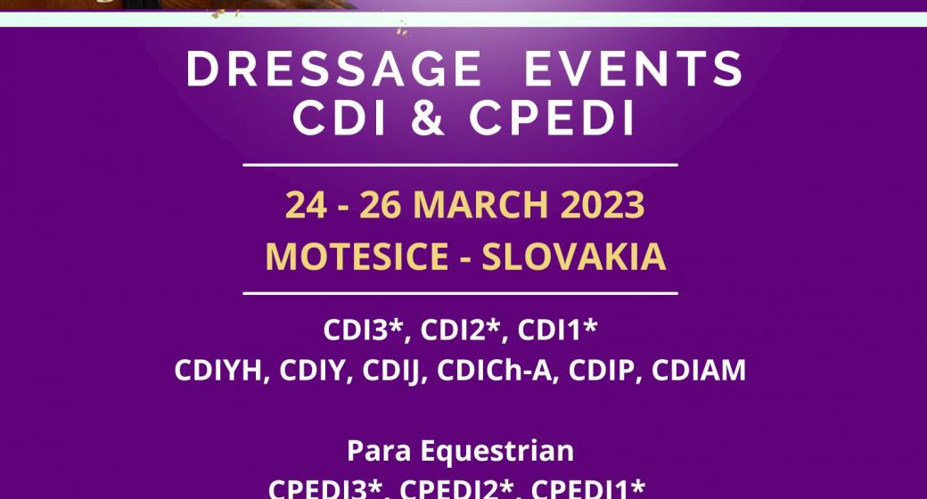 Medzinárodné drezúrne podujatie v Motešiciach
