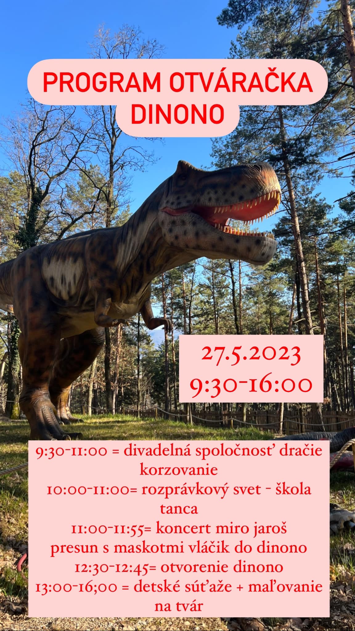 Oficiálne otvorenie Dino parku -DINONO