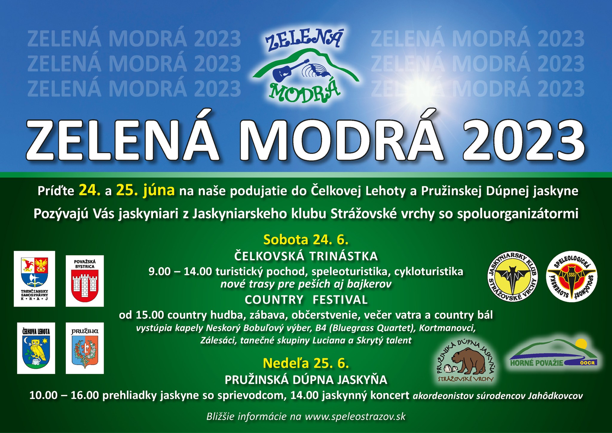 ZELENÁ MODRÁ a jaskynný koncert