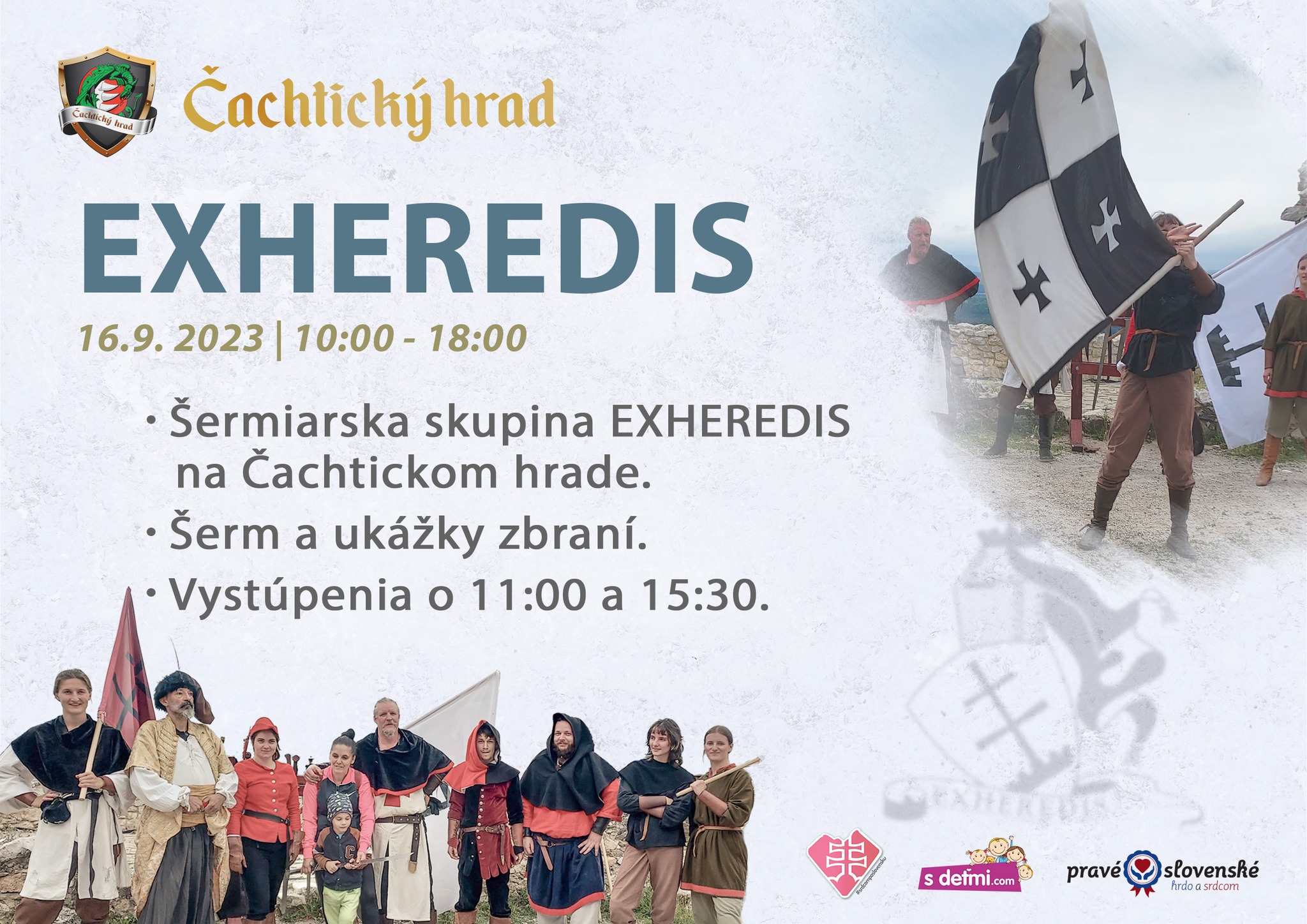 Šermiarska skupina EXHEREDIS na Čachtickom hrade