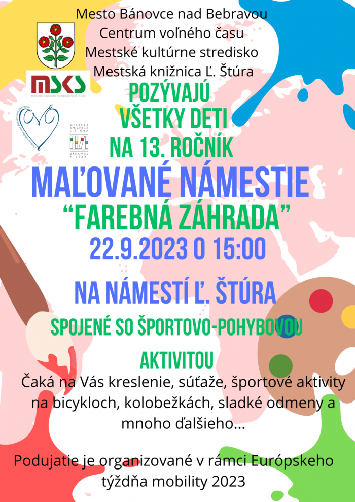 Maľované námestie "Farebná záhrada"