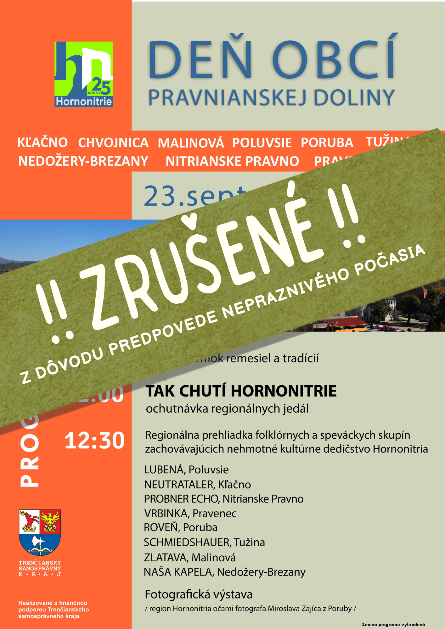 ZRUŠENÉ - Deň obcí pravnianskej doliny