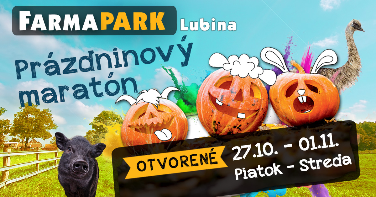 Prázdninový maratón - FarmaPark Lubina