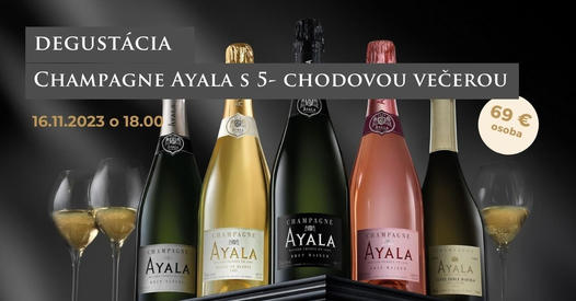 Degustácia vín Ayala s 5-chodovou večerou v hoteli Elizabeth