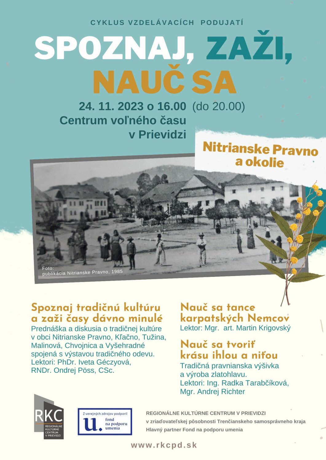 Spoznaj, zaži, nauč sa - Nitrianske Pravno a okolie