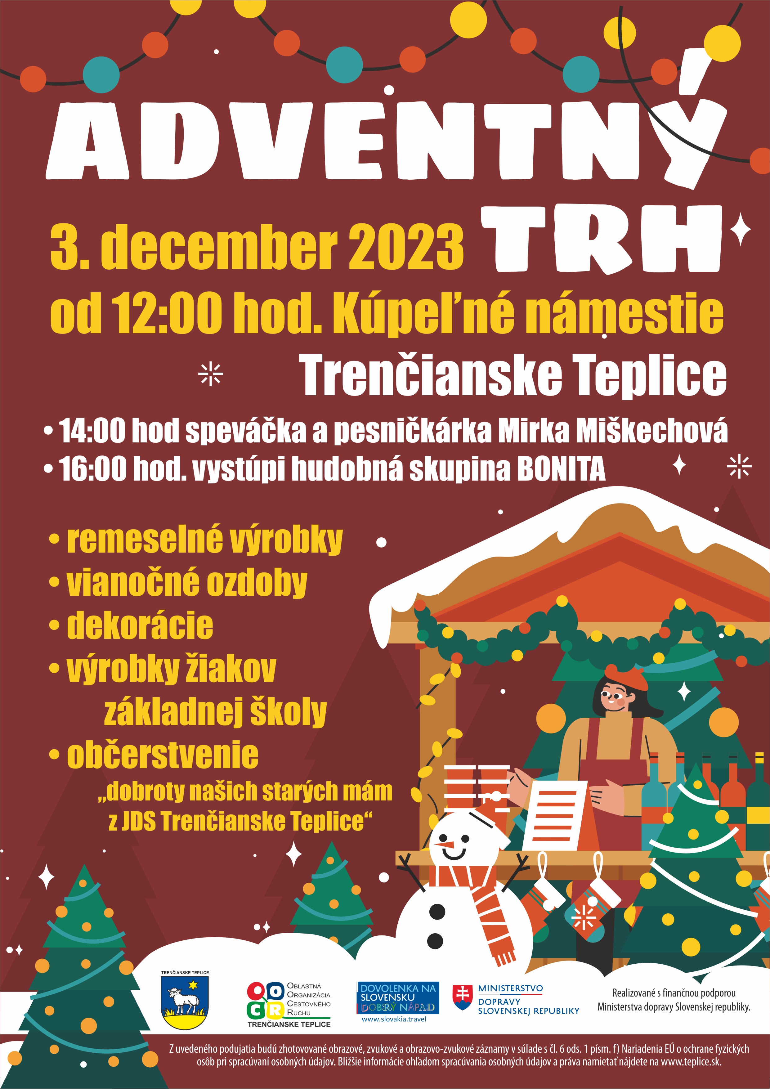 Adventný trh v Trenčianskych Tepliciach