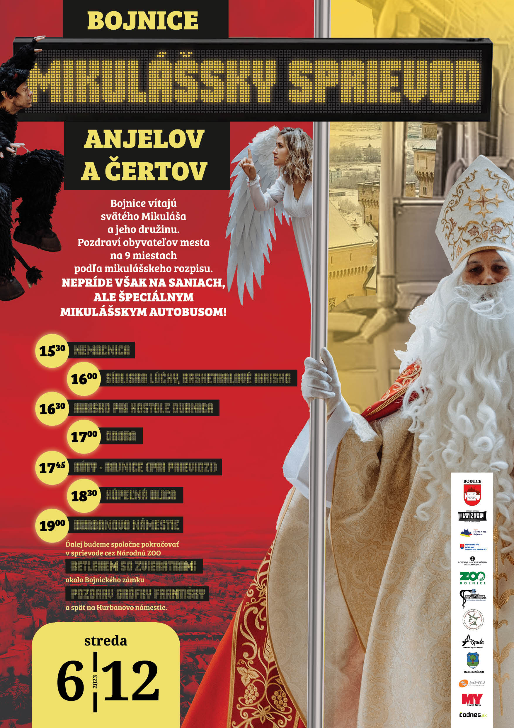 Mikulášsky sprievod Anjelov a Čertov