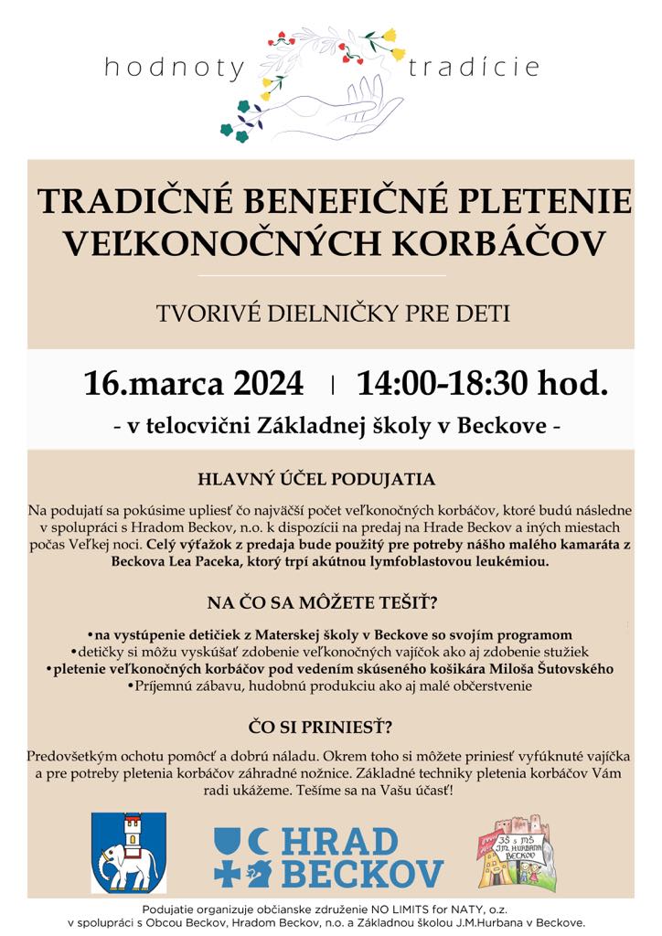 Tradičné benefičné pletenie veľkonočných korbáčov