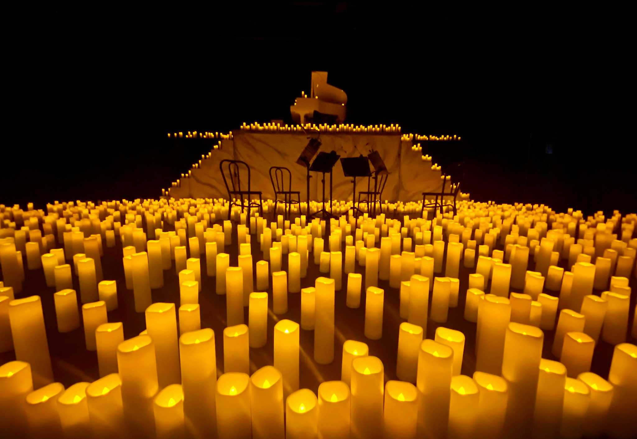 Coldplay hudba pri sviečkach