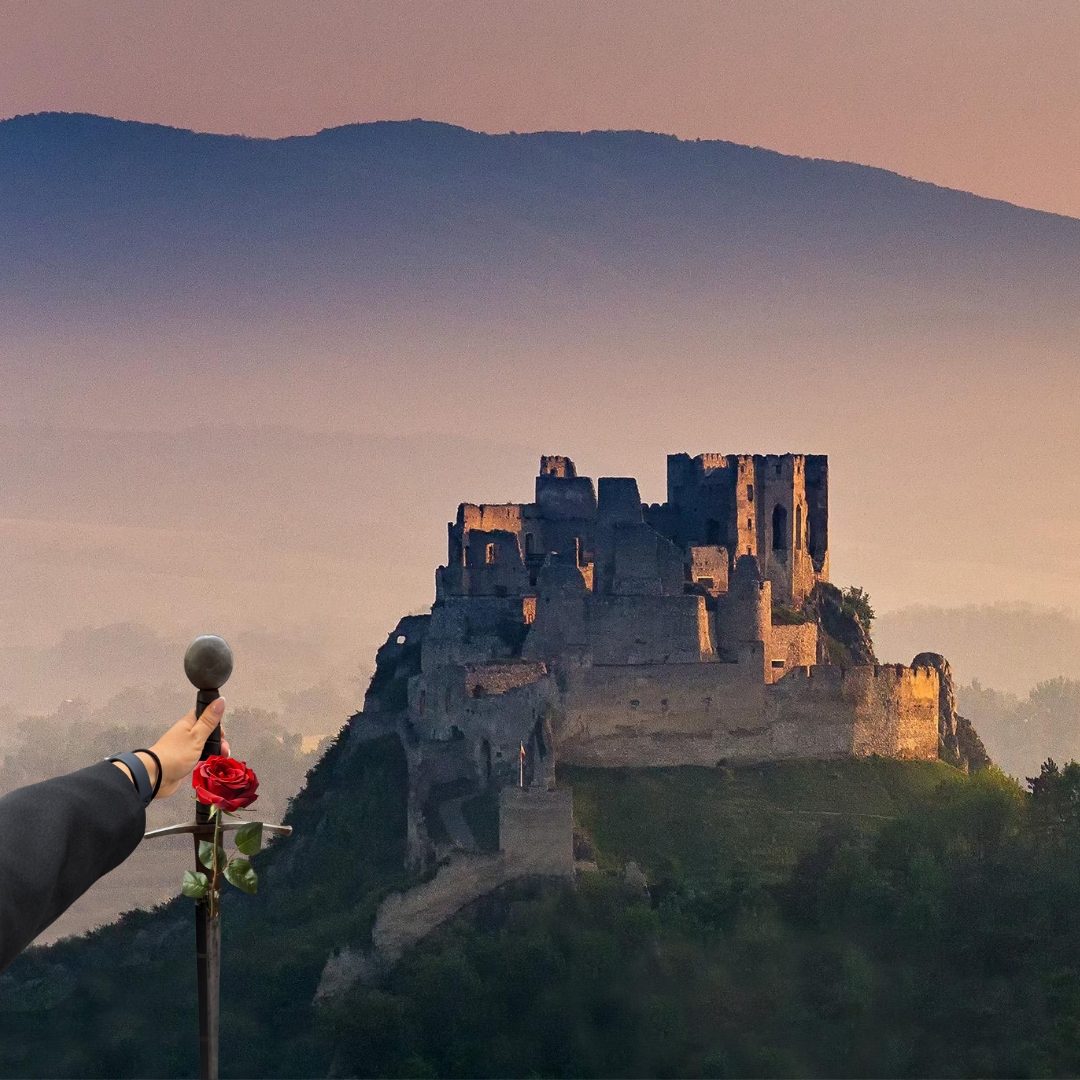 Valentín na hrade Beckov - Ružou a mečom