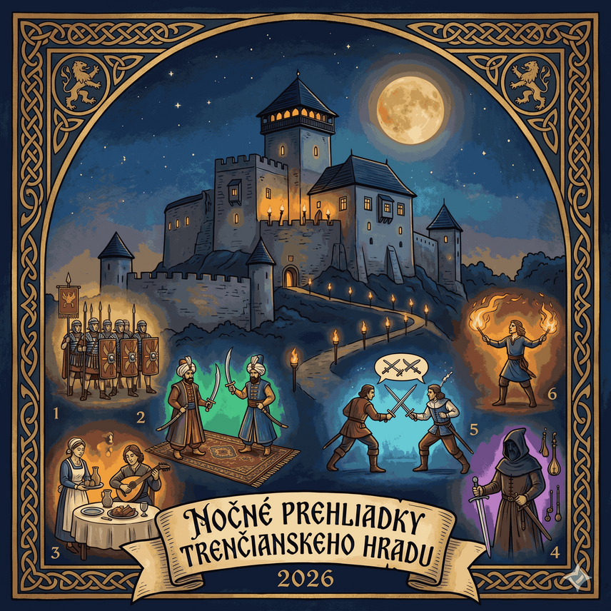 Nočné prehliadky hradu: Keď prehovoria dejiny