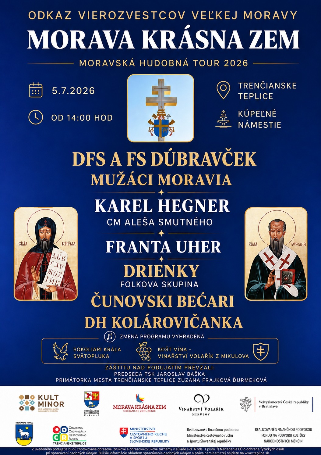 Morava krásna zem – Moravská hudobná tour 2026