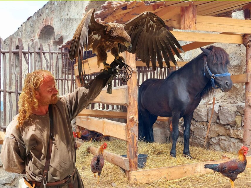 Sokoliari Falconarii na Trenčianskom hrade