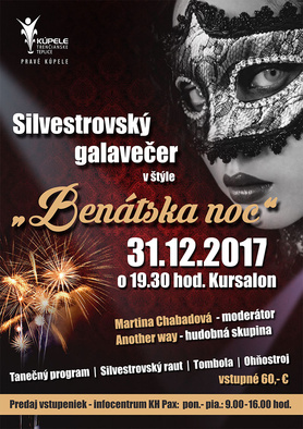Silvestrovský galavečer v štýle "Benátska noc"